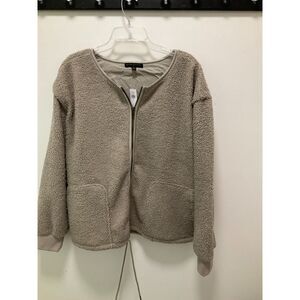 Banana Republic Outlet Teddy bear jacket, size XL Zip no collar